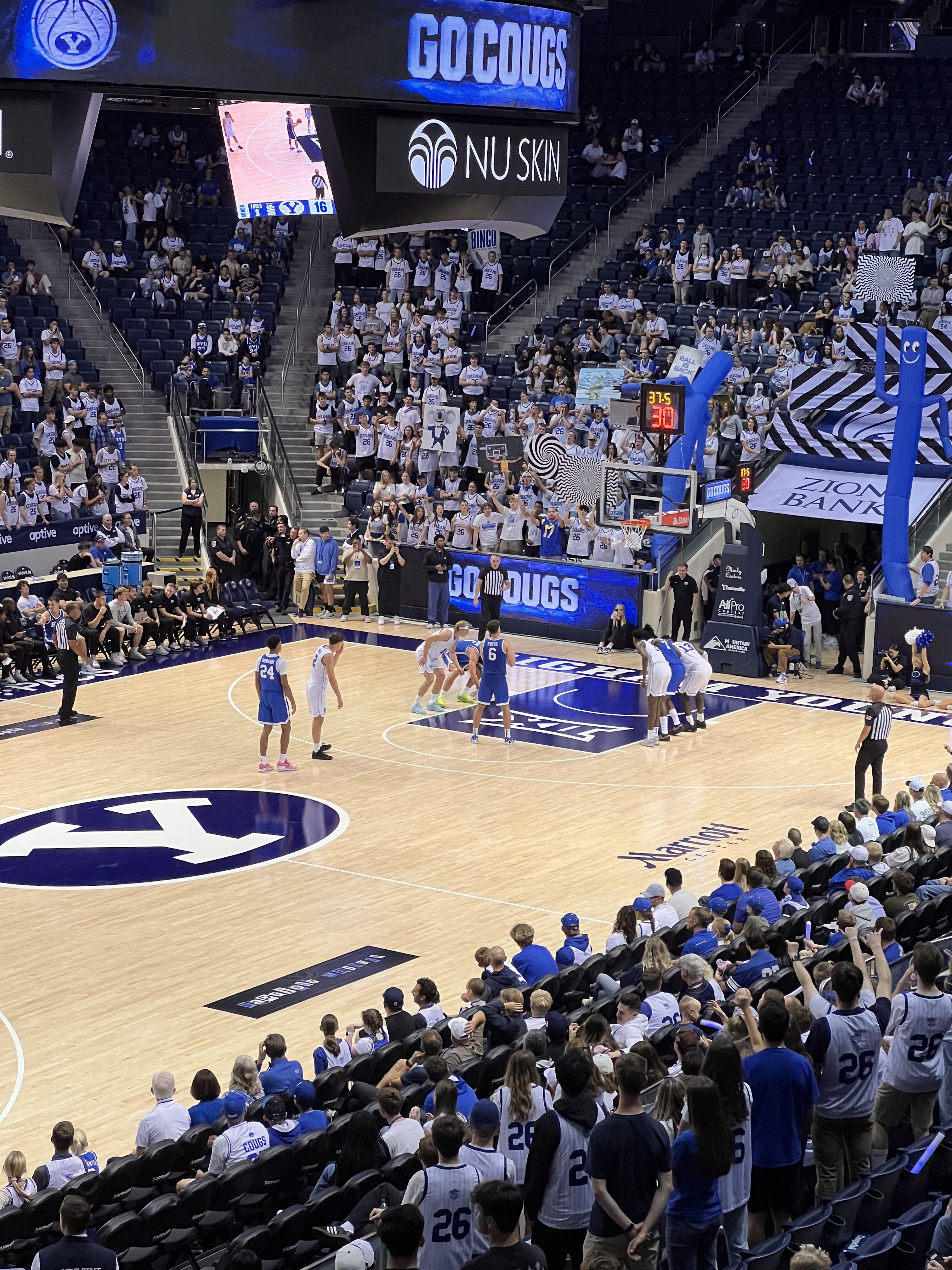 Aleksej Kostic, Blue and White Game, BYU Cougars Basketball, Marriott Center, Brigham Young University, Provo, Utah